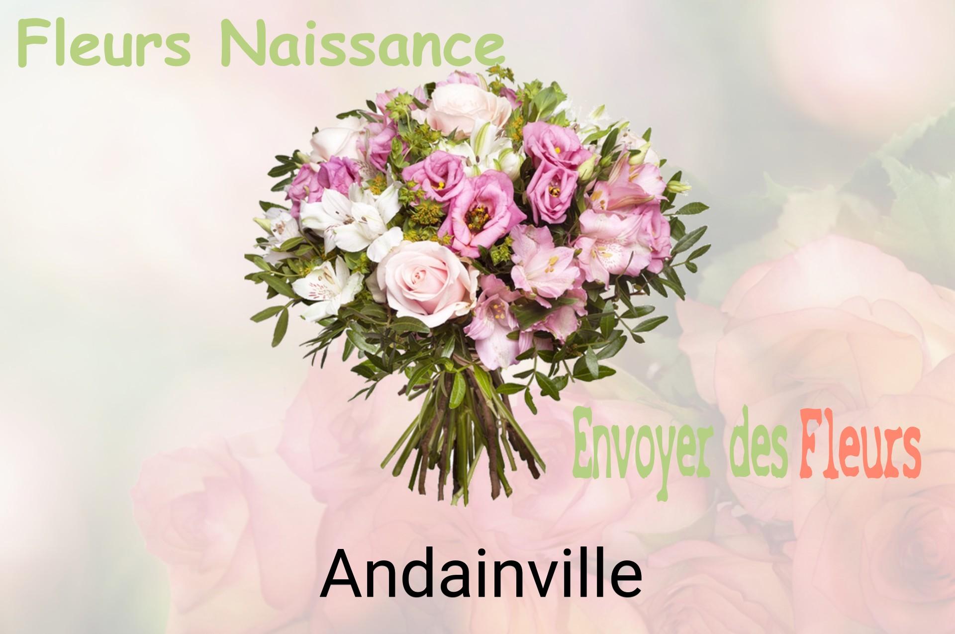 Bouquet de fleurs de naissance livré à Andainville